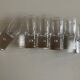 Set of 6 Scandinavian bubble foot vodka shots 1970