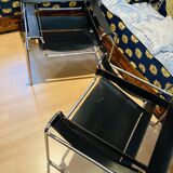 Set of 2 Gavina chairs in the style of the Wassily Chair (Model B3) by Marcel Breuer.