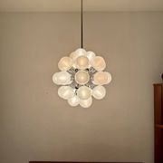 Chromed 1970s Sputnik Chandelier by Motoko Ishii for Staff