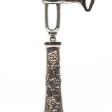 Manche à gigot Christofle métal argenté décor vigne — état neuf