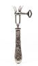 Christofle silver-plated leg of lamb fork — as new condition