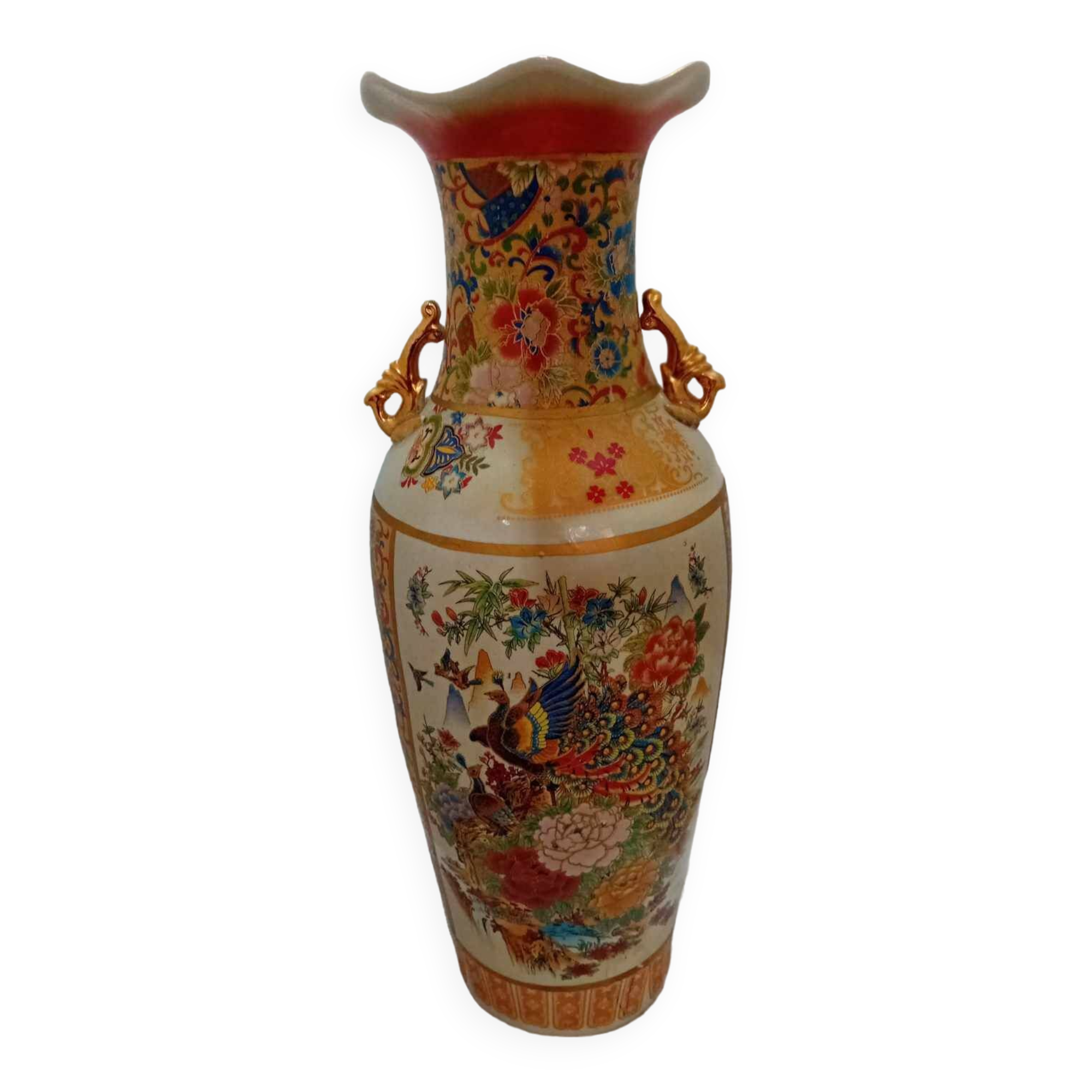 Grand Vase En Porcelaine