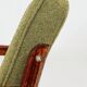 Pair of vintage wild green bouclé armchairs 1970