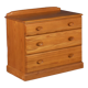 Vintage jentique solid ash chest of drawers