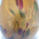 Experimental Amber Murano Glass Vase attr. to Anzolo Fuga, Italy