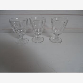 3 verres Art Deco