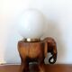 Elephant lamp and opaline