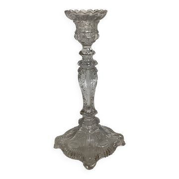 Vallerysthal moulded glass Art Deco candlestick