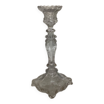 Vallerysthal candle holder in art deco molded glass