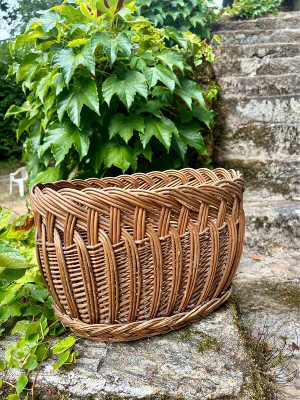 Panier en osier ovale