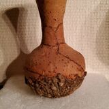 Terracotta vase covered with cork from the 70s