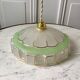 Pair of green granite glass suspensions 50-60s