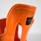 Vintage orange artistic vase from the mid-century, Europe, 1970s.