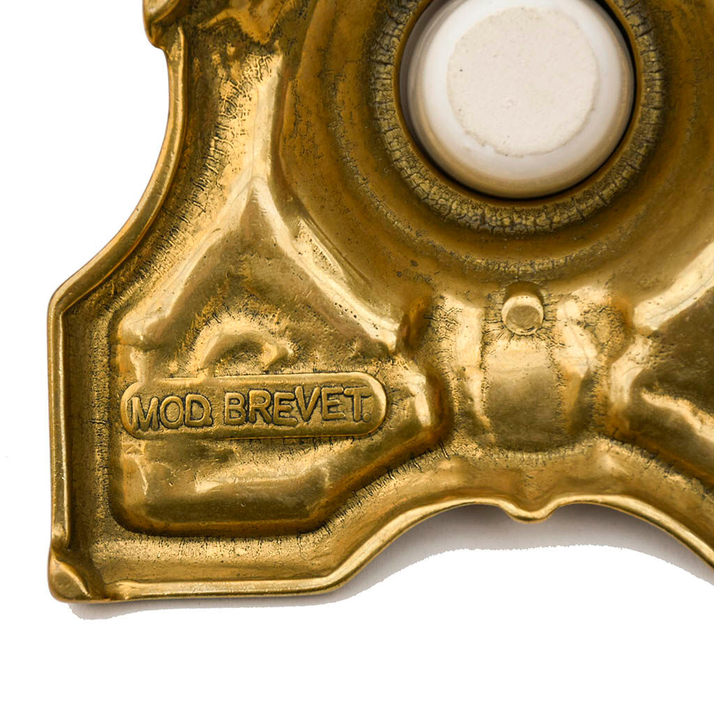 Ink Art Nouveau old vintage gilded bronze