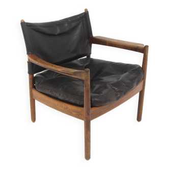 Fauteuils en cuir, Gunnar Myrstrand, Källemo Möbelfabrik, Suède, 1960