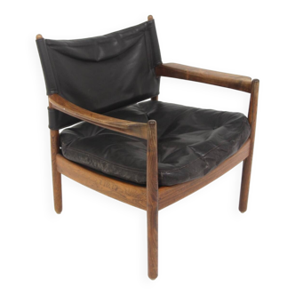 Leather armchairs, Gunnar Myrstrand, Källemo Möbelfabrik, Sweden, 1960