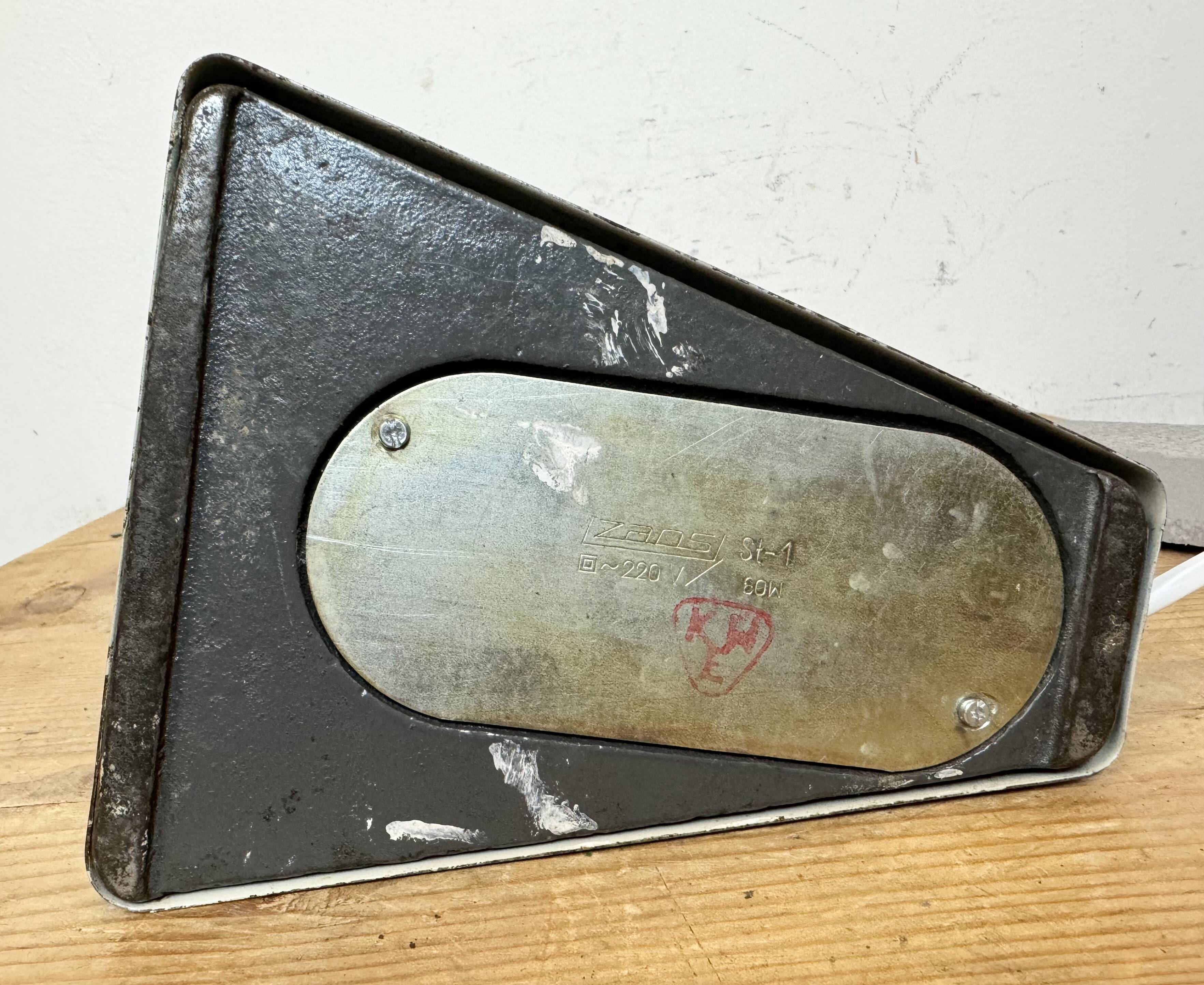 Grey Industrial Gooseneck Table Lamp from Zaos, 1960s