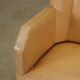 Vintage armchair in faux leather and painted beech, Italy, 1930s-1940s.