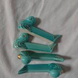 Tablemat, salt shaker and 5 knife holders set