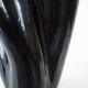 Grand vase bicolore rouge et noir par Elchinger, France, 1950s