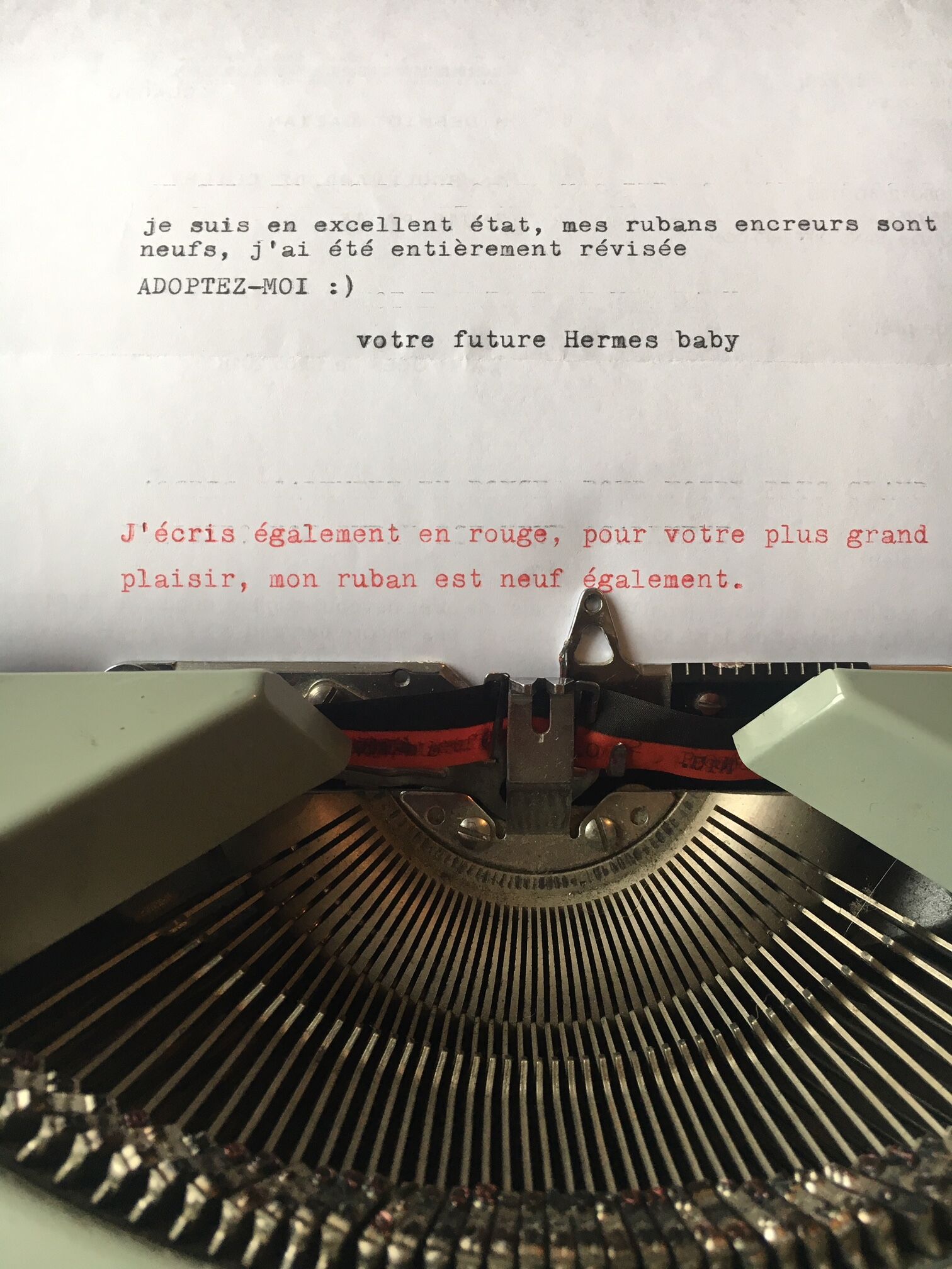 Baby Hermes typewriter