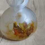 Vase patte de verre signé