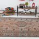 5x9 overdye vintage persian rug, 279x167cm