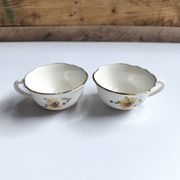 Set of 8 vintage cups with saucers Gien daisies.