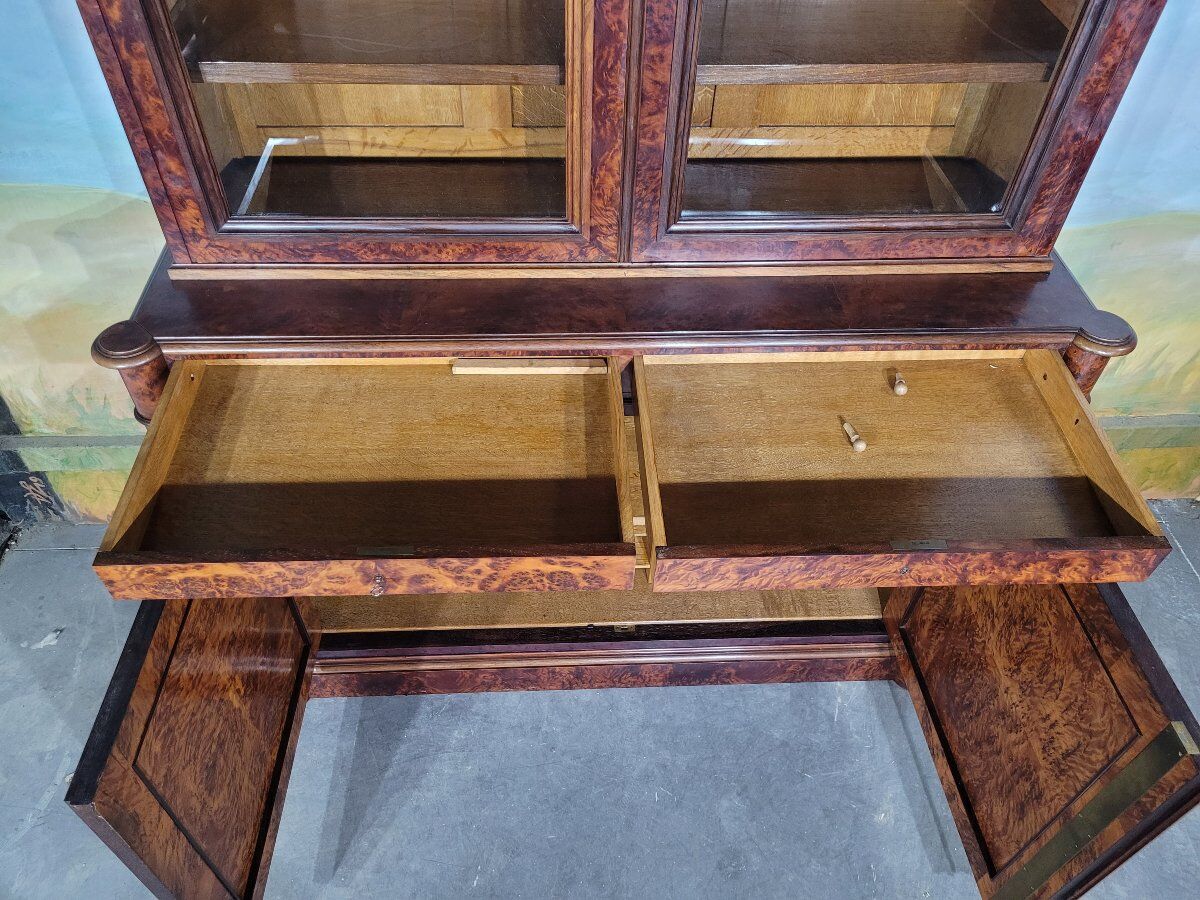 Large mahogany library from the Restoration period.