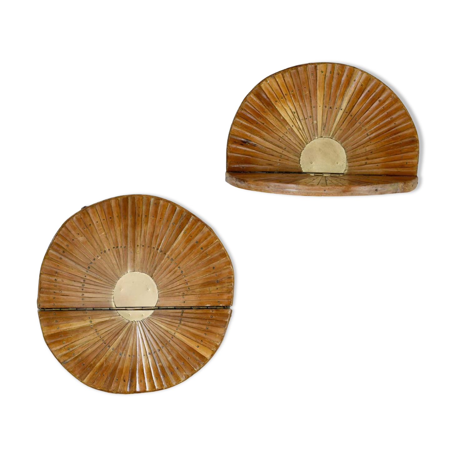 Decorative Bamboo Sunbursts Shelves