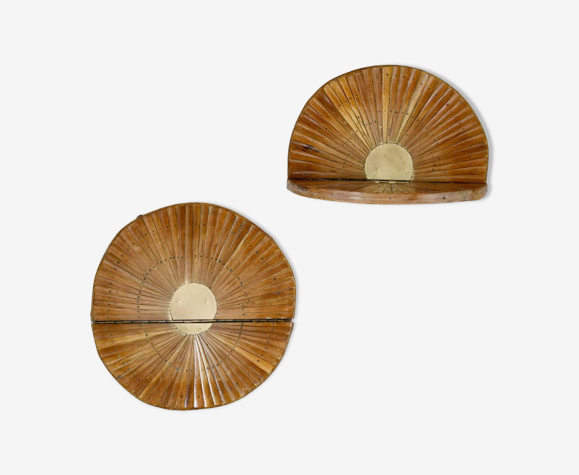 Étagères décoratives en bambou Sunbursts