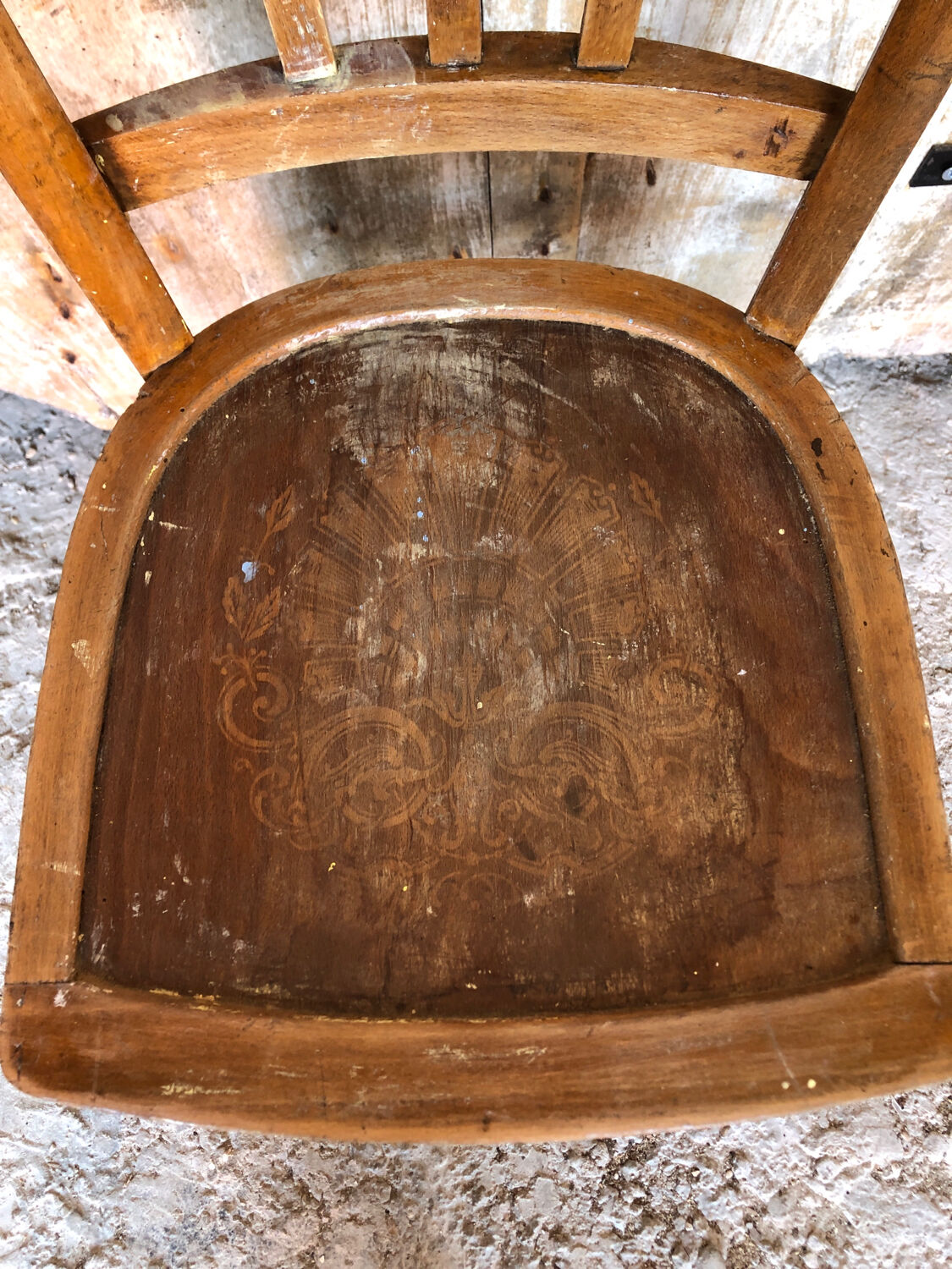 Chair bistrot luterma wood 70s vintage