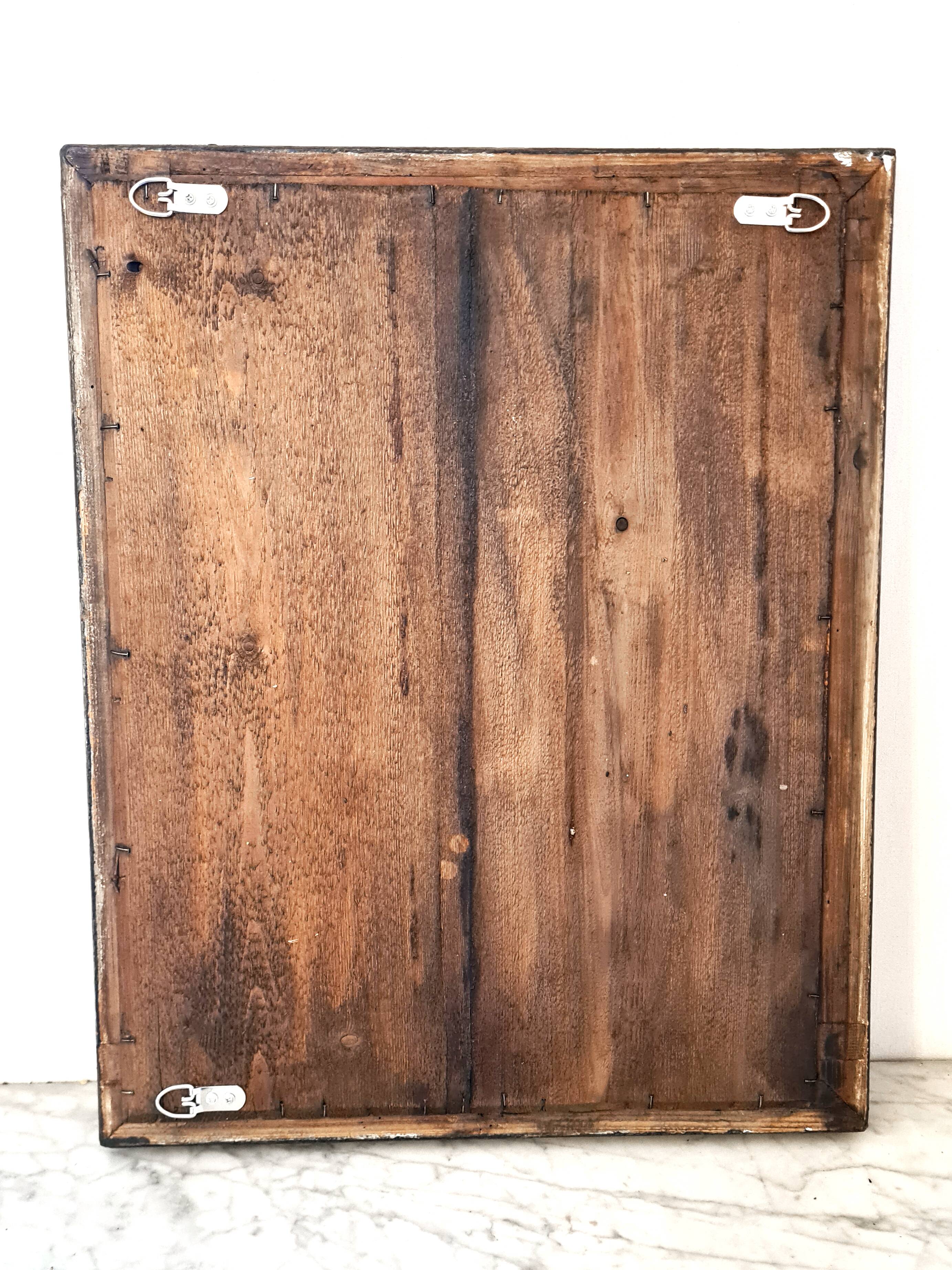 Antique silvered mirror "Barthélémy" – elegance and poetry of time