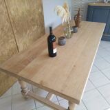 Solid oak farmhouse table