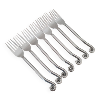 Twisted metal forks / spiral cutlery / twist