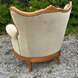 Velvet sofa and 2 armchairs