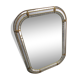 Miroir a facettes et parcloses laiton 1930/1950 - 64x81cm