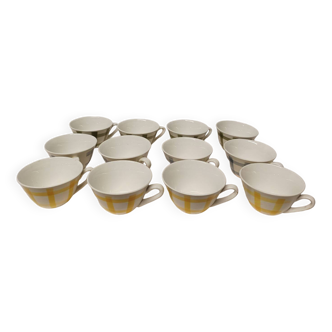 Lot d' anciennes tasses Torchons Vintage