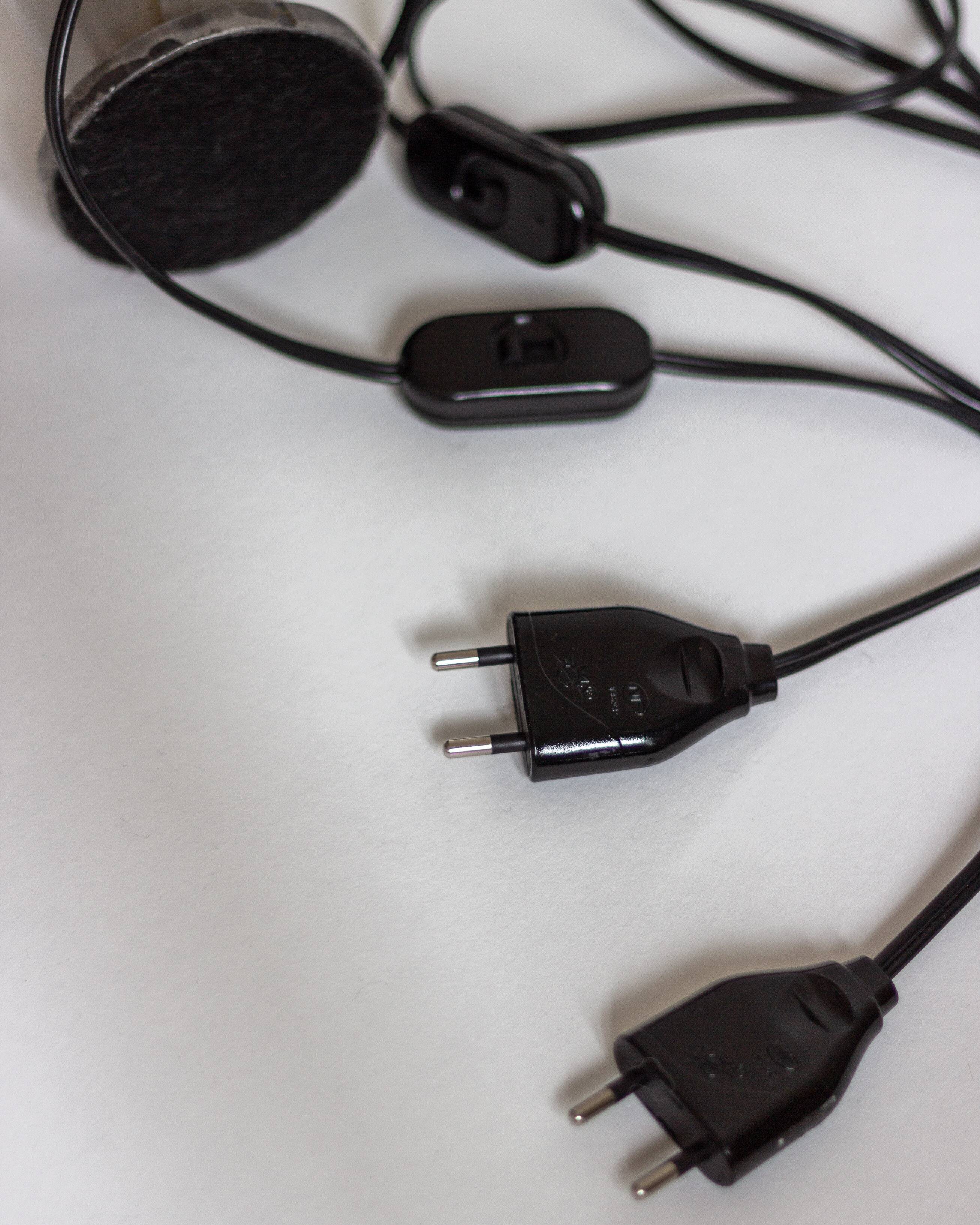 Pair of brushed steel lamps⎮60s, 70s