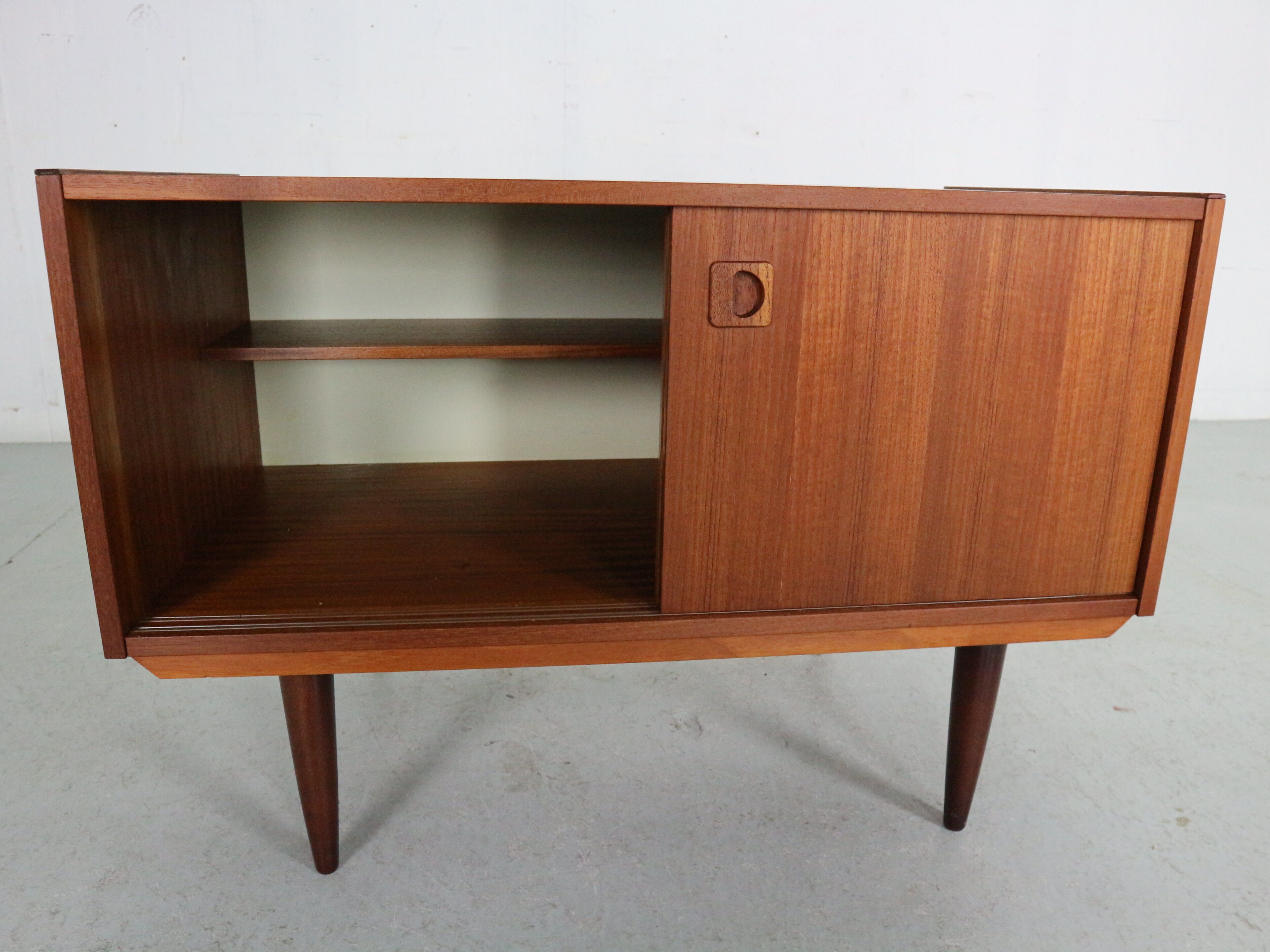 Mid century modern mini teak sideboard, 1960 Denmark