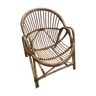 Vintage shell rattan chair