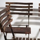 Anciennes chaises d’extérieur (c.1920). Ensemble de 3 pièces #33