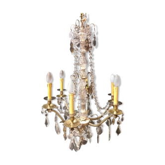 Chandelier with crystal tassels