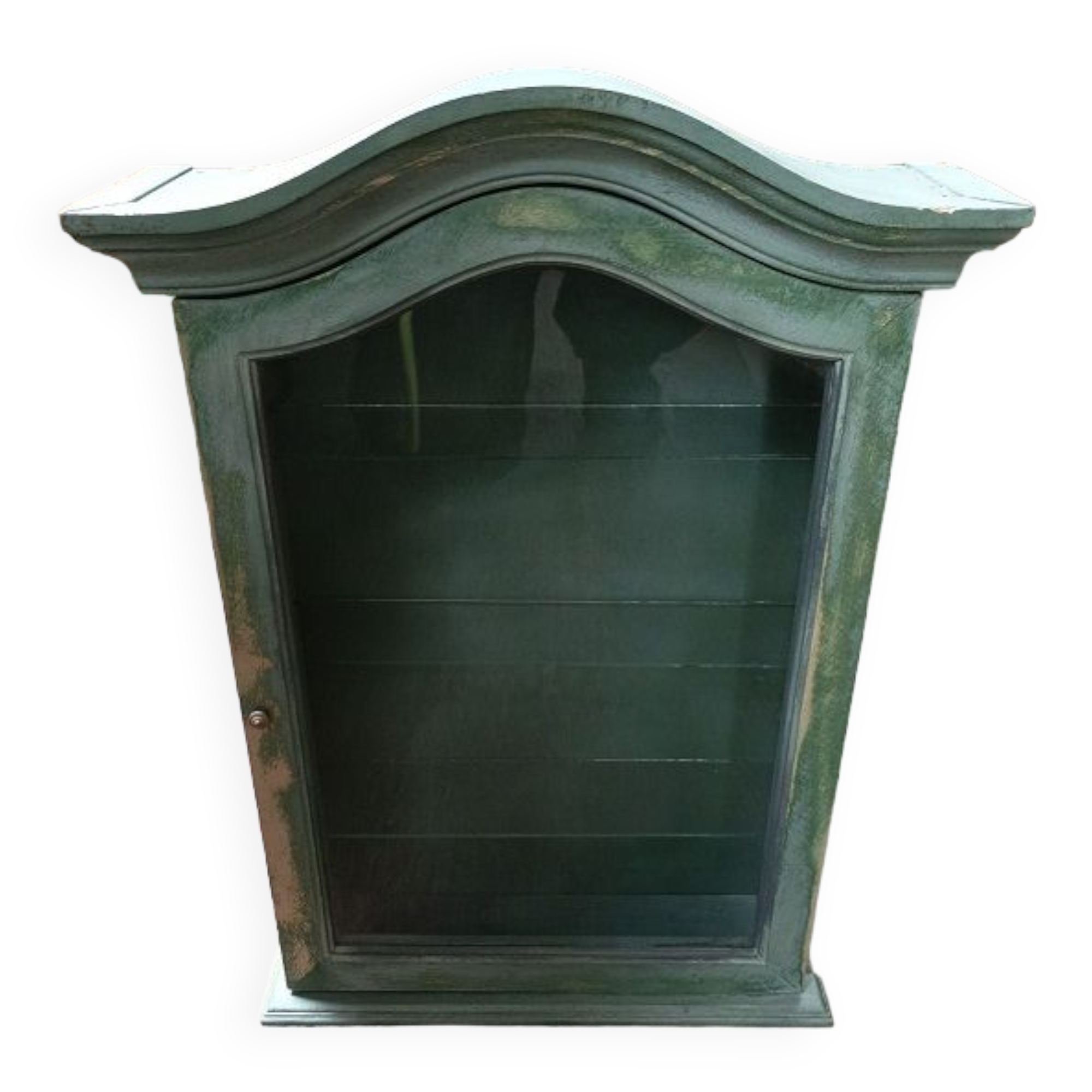 Cabinet showcase collection wood patinated paint