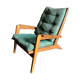 Airborne FS105 oak and fabric armchair by Pierre Guariche - 1950s