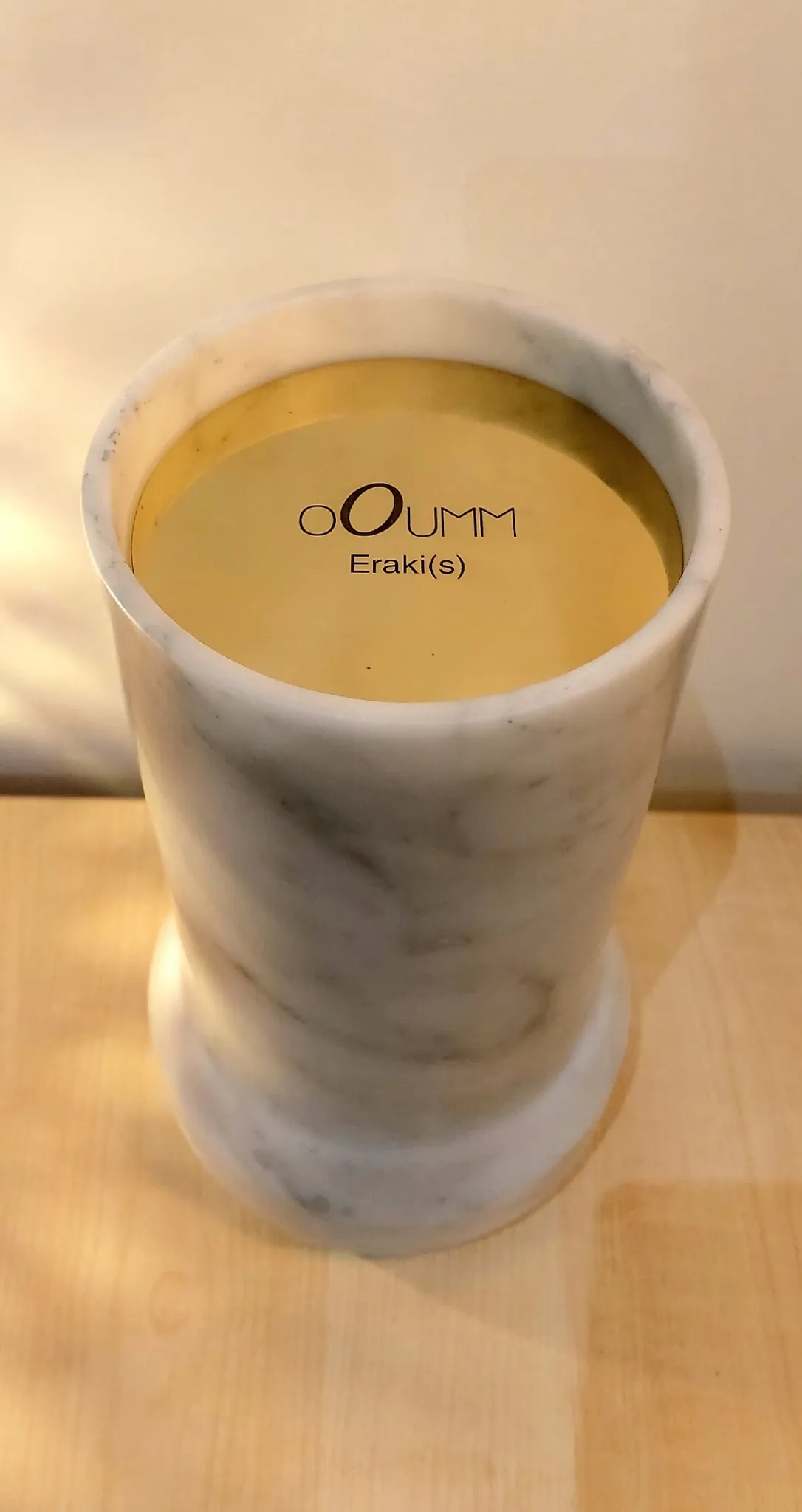Octans marble candle holder from Ooumm
