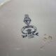 Pair of round Minton English porcelain dishes, Florentine pattern