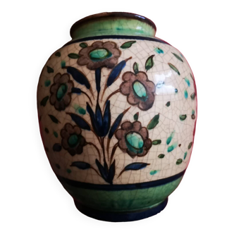 Vase céramique signé LACHENAL époque ArtDeco
