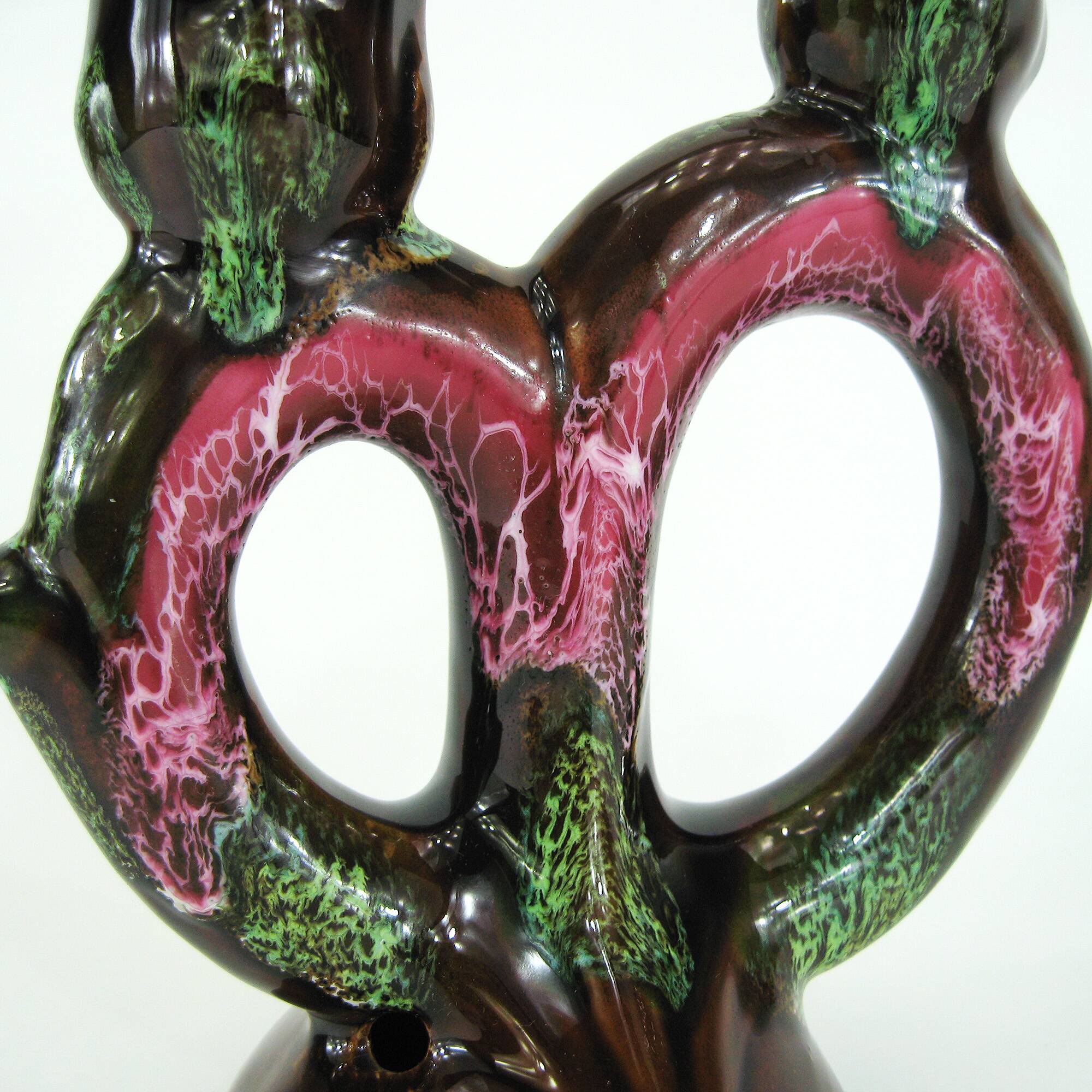 Ceramic candlestick - Georges Pougues-les-Eaux - vintage 60s