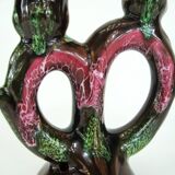 Ceramic candlestick - Georges Pougues-les-Eaux - vintage 60s